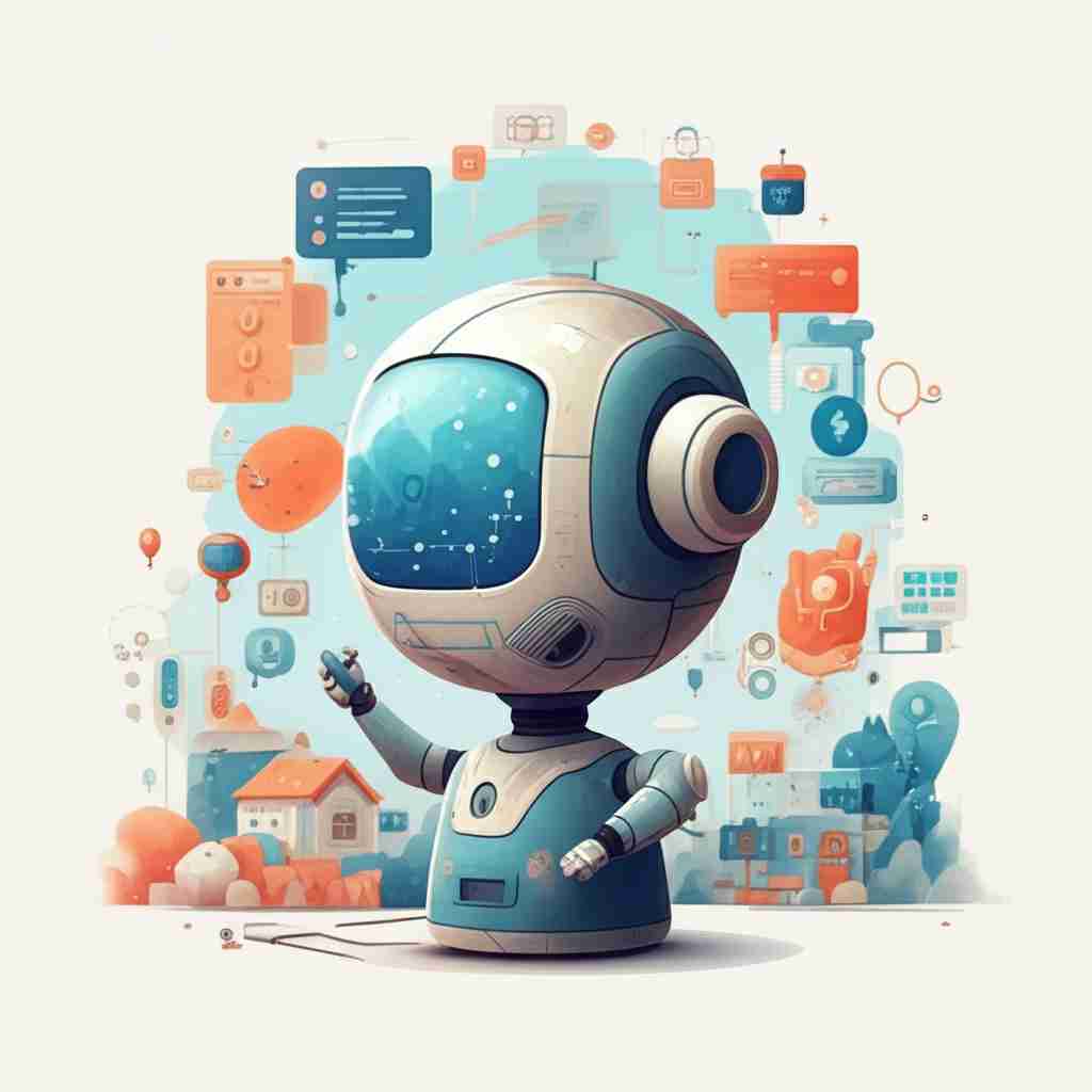 An image illustrating AI for Social Media Management