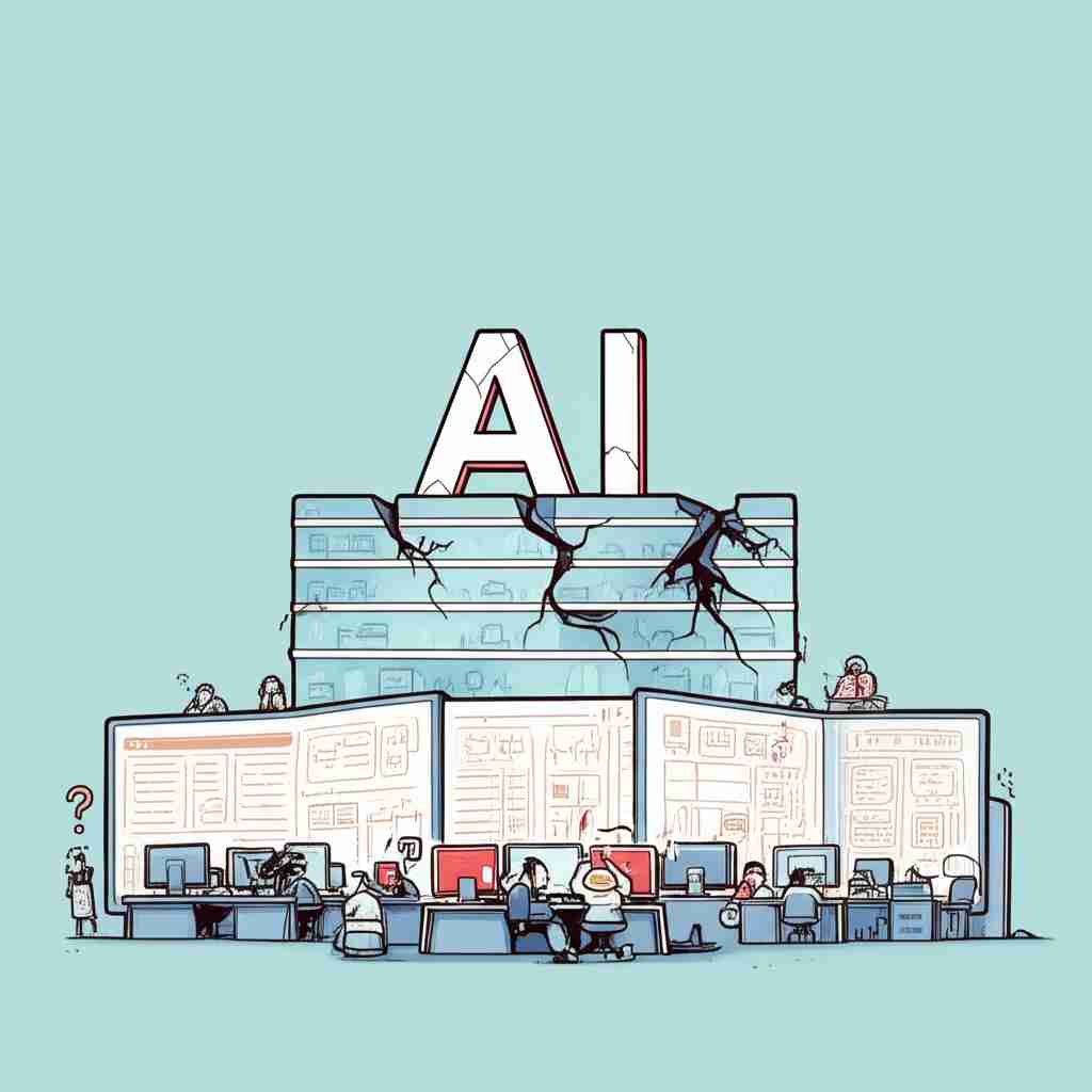 An image illustrating Designing for humans: Why most enterprise adoptions of AI fail